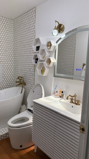 Bathroom remodel — tile & heated floors